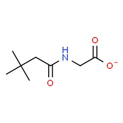 ChemSpider 2D Image | [(3,3-Dimethylbutanoyl)amino]acetate | C8H14NO3