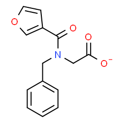 ChemSpider 2D Image | [Benzyl(3-furoyl)amino]acetate | C14H12NO4