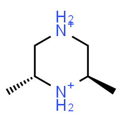 ChemSpider 2D Image | (2R,6R)-2,6-Dimethylpiperazinediium | C6H16N2