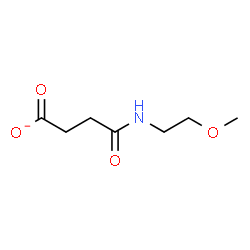 ChemSpider 2D Image | 4-[(2-Methoxyethyl)amino]-4-oxobutanoate | C7H12NO4