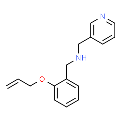 ChemSpider 2D Image | 1-[2-(Allyloxy)phenyl]-N-(3-pyridinylmethyl)methanamine | C16H18N2O