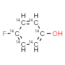 ChemSpider 2D Image | 4-Fluoro(~14~C_6_)phenol | 14C6H5FO