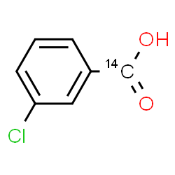 ChemSpider 2D Image | 3-Chloro(carboxy-~14~C)benzoic acid | C614CH5ClO2