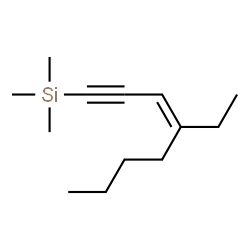 ChemSpider 2D Image | [(3Z)-4-Ethyl-3-octen-1-yn-1-yl](trimethyl)silane | C13H24Si