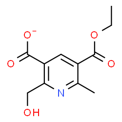 ChemSpider 2D Image | 5-(Ethoxycarbonyl)-2-(hydroxymethyl)-6-methylnicotinate | C11H12NO5