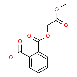 ChemSpider 2D Image | 2-[(2-Methoxy-2-oxoethoxy)carbonyl]benzoate | C11H9O6
