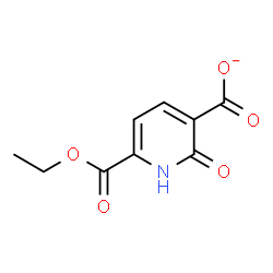 ChemSpider 2D Image | 6-(Ethoxycarbonyl)-2-oxo-1,2-dihydro-3-pyridinecarboxylate | C9H8NO5