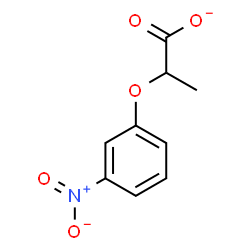 ChemSpider 2D Image | 2-(3-Nitrophenoxy)propanoate | C9H8NO5