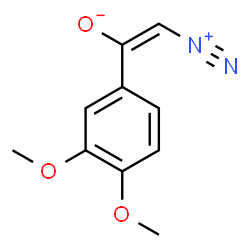 ChemSpider 2D Image | (E)-2-Diazonio-1-(3,4-dimethoxyphenyl)ethenolate | C10H10N2O3