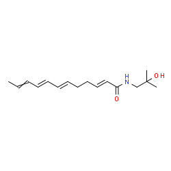 ChemSpider 2D Image | (2E,6E,8E)-N-(2-Hydroxy-2-methylpropyl)-2,6,8,10-dodecatetraenamide | C16H25NO2