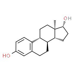 ChemSpider 2D Image | (8alpha,9beta,13alpha,14beta,17alpha)-Estra-1,3,5(10)-triene-3,17-diol | C18H24O2
