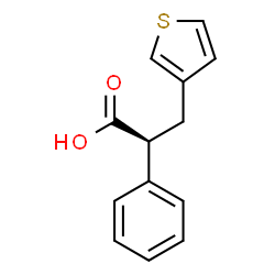 ChemSpider 2D Image | (2S)-2-Phenyl-3-(3-thienyl)propanoic acid | C13H12O2S