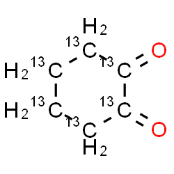 ChemSpider 2D Image | 1,2-(~13~C_6_)Cyclohexanedione | 13C6H8O2