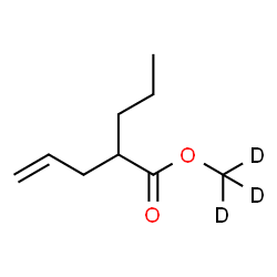 ChemSpider 2D Image | (~2~H_3_)Methyl 2-propyl-4-pentenoate | C9H13D3O2