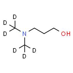 ChemSpider 2D Image | 3-{Bis[(~2~H_3_)methyl]amino}-1-propanol | C5H7D6NO