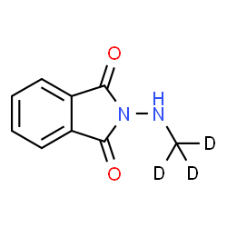 ChemSpider 2D Image | 2-[(~2~H_3_)Methylamino]-1H-isoindole-1,3(2H)-dione | C9H5D3N2O2