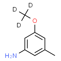 ChemSpider 2D Image | 3-Methyl-5-[(~2~H_3_)methyloxy]aniline | C8H8D3NO