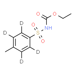 ChemSpider 2D Image | Ethyl {[4-methyl(~2~H_4_)phenyl]sulfonyl}carbamate | C10H9D4NO4S