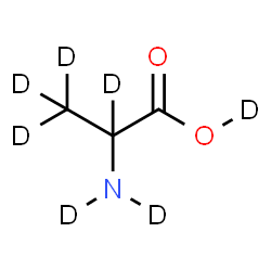 ChemSpider 2D Image | alanine-d7 | C3D7NO2