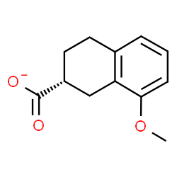 ChemSpider 2D Image | (2R)-8-Methoxy-1,2,3,4-tetrahydro-2-naphthalenecarboxylate | C12H13O3