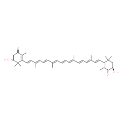 ChemSpider 2D Image | (3'R)-2,3'-Dihydroxy-beta,beta-carotene-4,4'-dione | C40H52O4