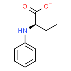 ChemSpider 2D Image | (2R)-2-Anilinobutanoate | C10H12NO2