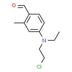 ChemSpider 2D Image | 4-((2-Chloroethyl)ethylamino)-o-tolualdehyde | C12H16ClNO
