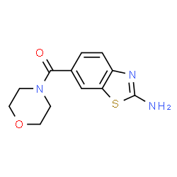 ChemSpider 2D Image | (2-aminobenzo[d]thiazol-6-yl)(morpholino)methanone | C12H13N3O2S