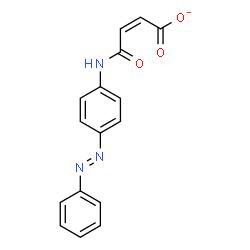 ChemSpider 2D Image | (2Z)-4-Oxo-4-({4-[(E)-phenyldiazenyl]phenyl}amino)-2-butenoate | C16H12N3O3