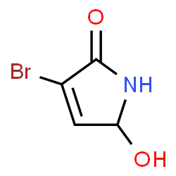 ChemSpider 2D Image | 3-Bromo-5-hydroxy-1,5-dihydro-2H-pyrrol-2-one | C4H4BrNO2