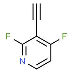 ChemSpider 2D Image | 3-Ethynyl-2,4-difluoropyridine | C7H3F2N