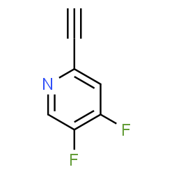 ChemSpider 2D Image | 2-Ethynyl-4,5-difluoropyridine | C7H3F2N