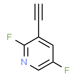 ChemSpider 2D Image | 3-Ethynyl-2,5-difluoropyridine | C7H3F2N