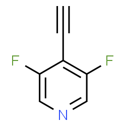 ChemSpider 2D Image | 4-Ethynyl-3,5-difluoropyridine | C7H3F2N