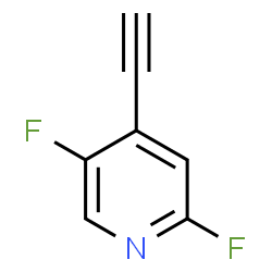 ChemSpider 2D Image | 4-Ethynyl-2,5-difluoropyridine | C7H3F2N