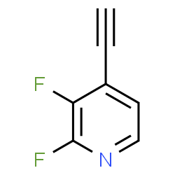 ChemSpider 2D Image | 4-Ethynyl-2,3-difluoropyridine | C7H3F2N