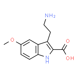 ChemSpider 2D Image | 3-(2-Aminoethyl)-5-methoxy-1H-indole-2-carboxylic acid | C12H14N2O3
