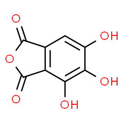ChemSpider 2D Image | 4,5,6-Trihydroxy-2-benzofuran-1,3-dione | C8H4O6