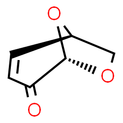ChemSpider 2D Image | (1R,5S)-6,8-Dioxabicyclo[3.2.1]oct-2-en-4-one | C6H6O3