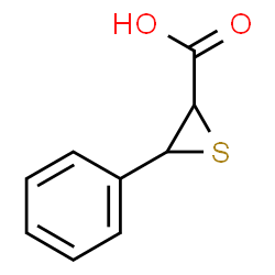 ChemSpider 2D Image | 3-Phenyl-2-thiiranecarboxylic acid | C9H8O2S