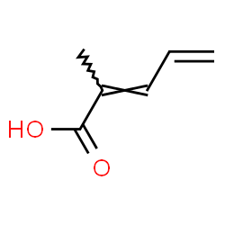 ChemSpider 2D Image | (2E)-2-Methyl-2,4-pentadienoic acid | C6H8O2