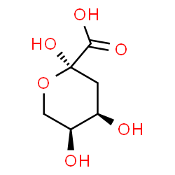 ChemSpider 2D Image | 3-Deoxy-beta-L-erythro-hex-2-ulopyranosonic acid | C6H10O6