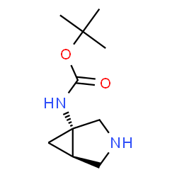 ChemSpider 2D Image | 2-Methyl-2-propanyl (1S,5R)-3-azabicyclo[3.1.0]hex-1-ylcarbamate | C10H18N2O2