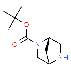 ChemSpider 2D Image | 2-Methyl-2-propanyl (1S)-2,5-diazabicyclo[2.2.1]heptane-2-carboxylate | C10H18N2O2