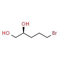 ChemSpider 2D Image | (2S)-5-Bromo-1,2-pentanediol | C5H11BrO2