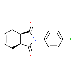 ChemSpider 2D Image | (3aR,7aS)-2-(4-Chlorophenyl)-3a,4,7,7a-tetrahydro-1H-isoindole-1,3(2H)-dione | C14H12ClNO2