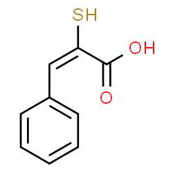 ChemSpider 2D Image | (2E)-3-Phenyl-2-sulfanylacrylic acid | C9H8O2S