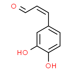 ChemSpider 2D Image | (2Z)-3-(3,4-Dihydroxyphenyl)acrylaldehyde | C9H8O3
