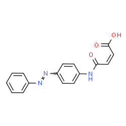 ChemSpider 2D Image | (2Z)-4-Oxo-4-({4-[(E)-phenyldiazenyl]phenyl}amino)-2-butenoic acid | C16H13N3O3