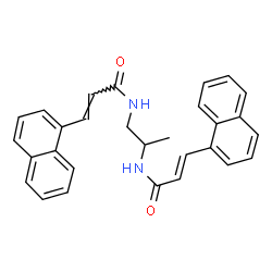 ChemSpider 2D Image | (2E,2'E)-N,N'-1,2-Propanediylbis[3-(1-naphthyl)acrylamide] | C29H26N2O2